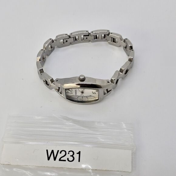 Fossil Women's Watch 20MM Gray Dial Bracelet Band 5.5"-6.75" New Battery - Picture 12 of 12